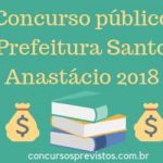 Concurso público prefeitura de santo anastácio 2018