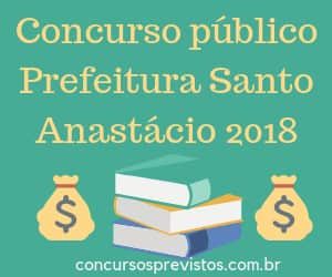 Concurso público prefeitura de santo anastácio 2018